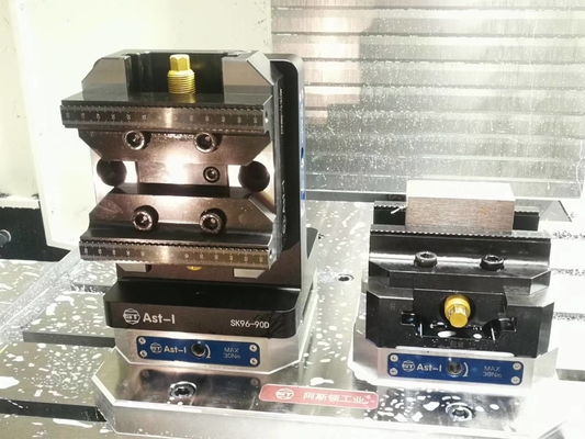 0,005mm Máquina Ponto Zero Fixação Aço Duro 22KN Força de Travamento Alumínio
