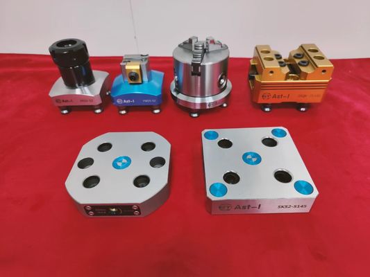 Morsa de fresagem manual de 3/5 eixos Mordentes de alumínio 75Nm Torque máximo